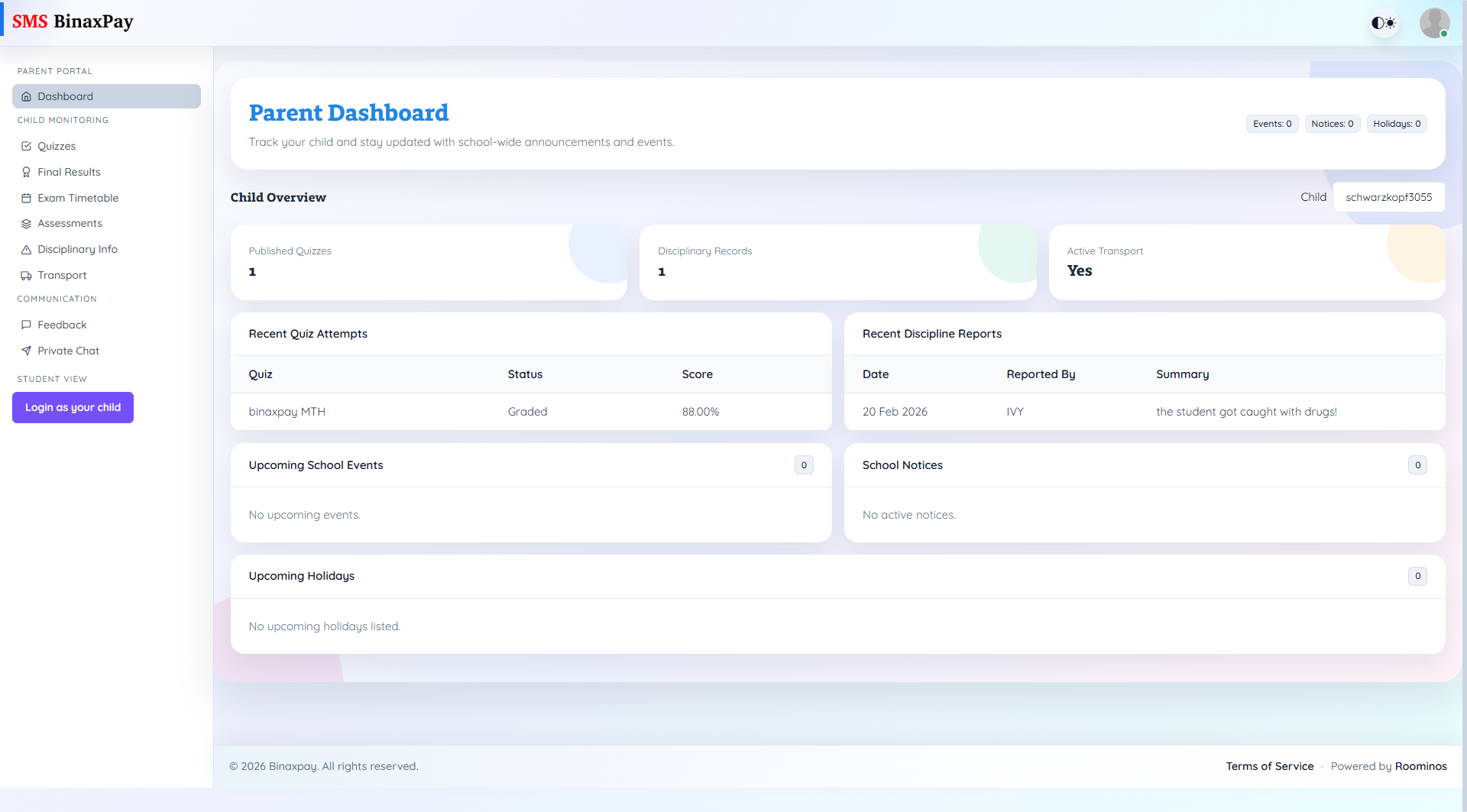 Dashboard screenshot 1
