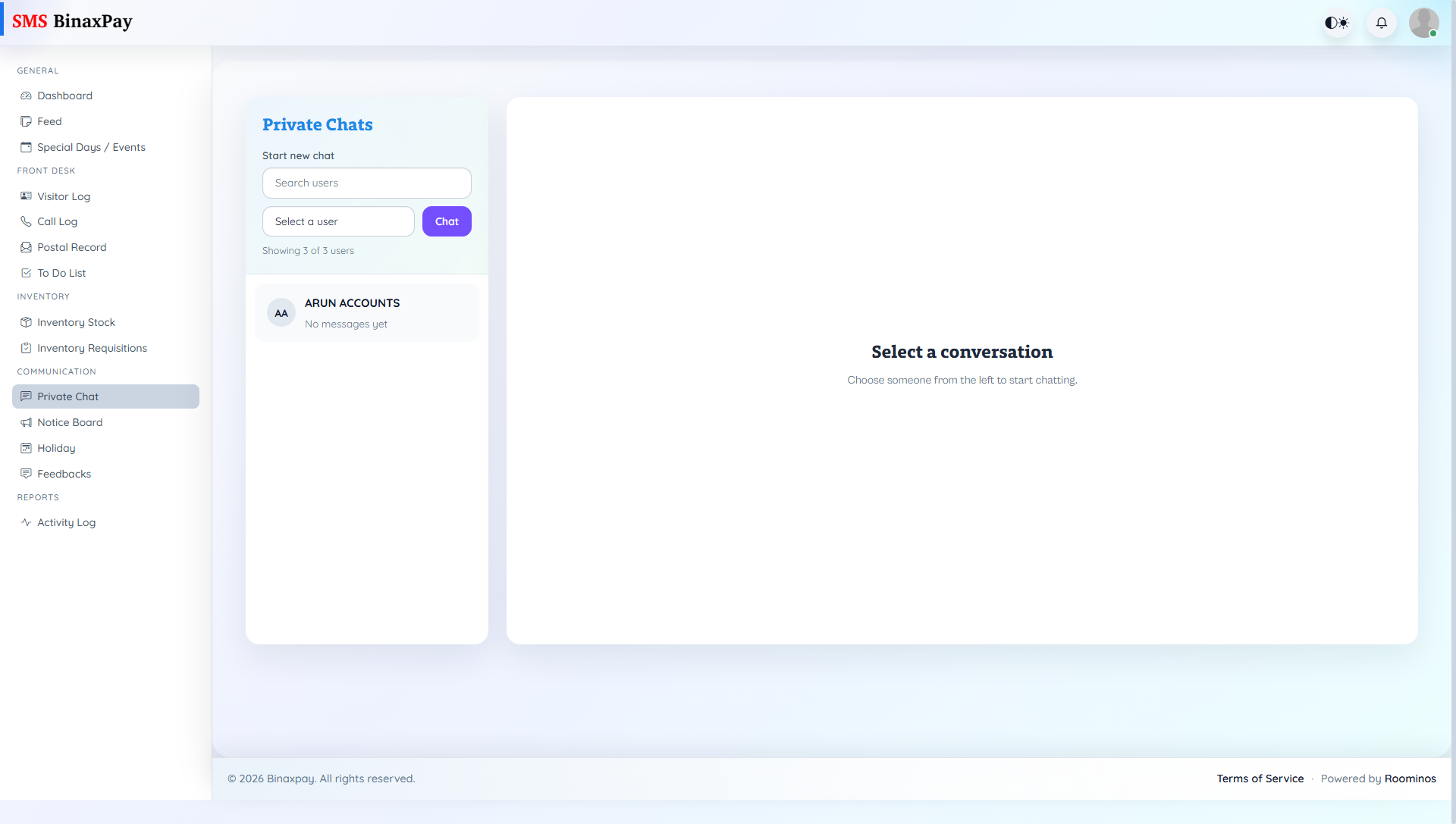 Private Chat screenshot 1