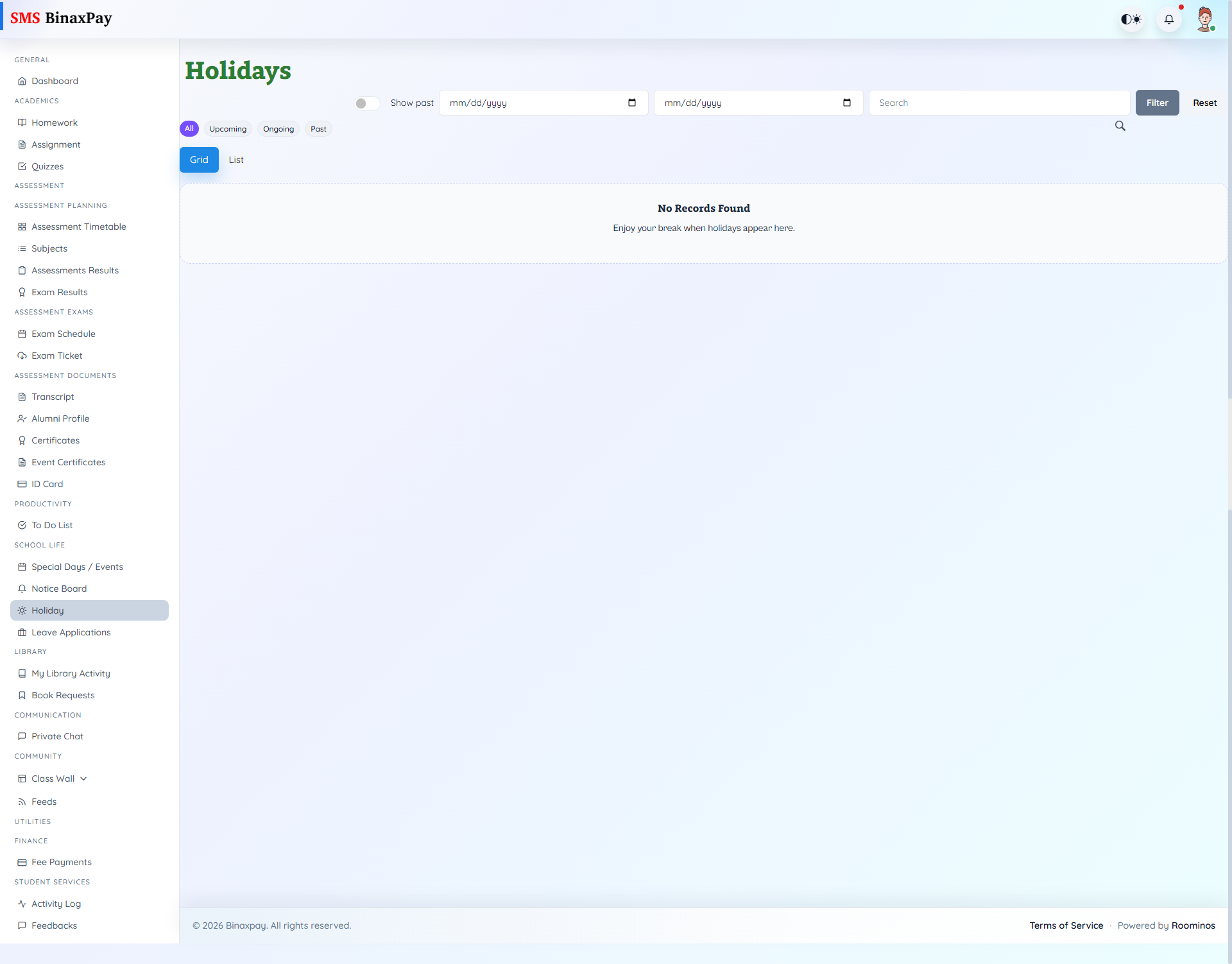 Holiday screenshot 1