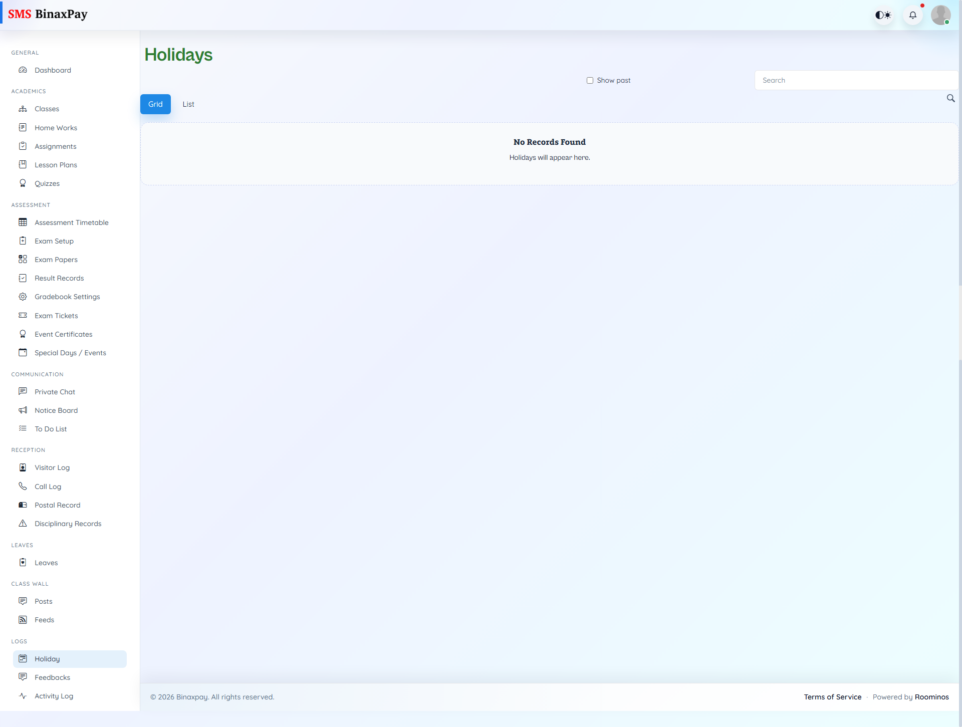 Holiday screenshot 1