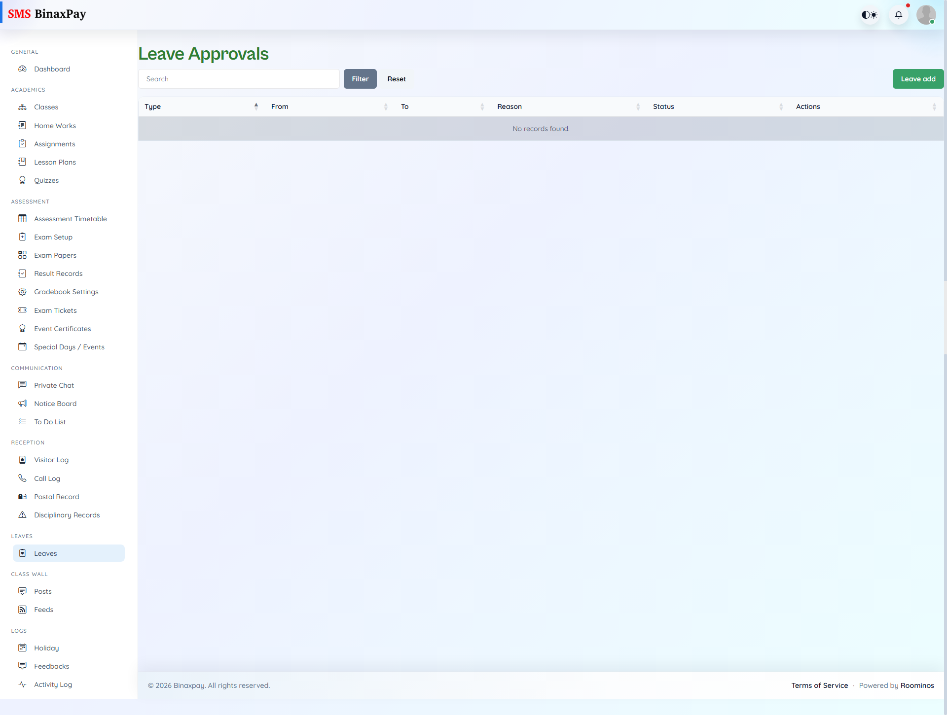 Student Leaves screenshot 1