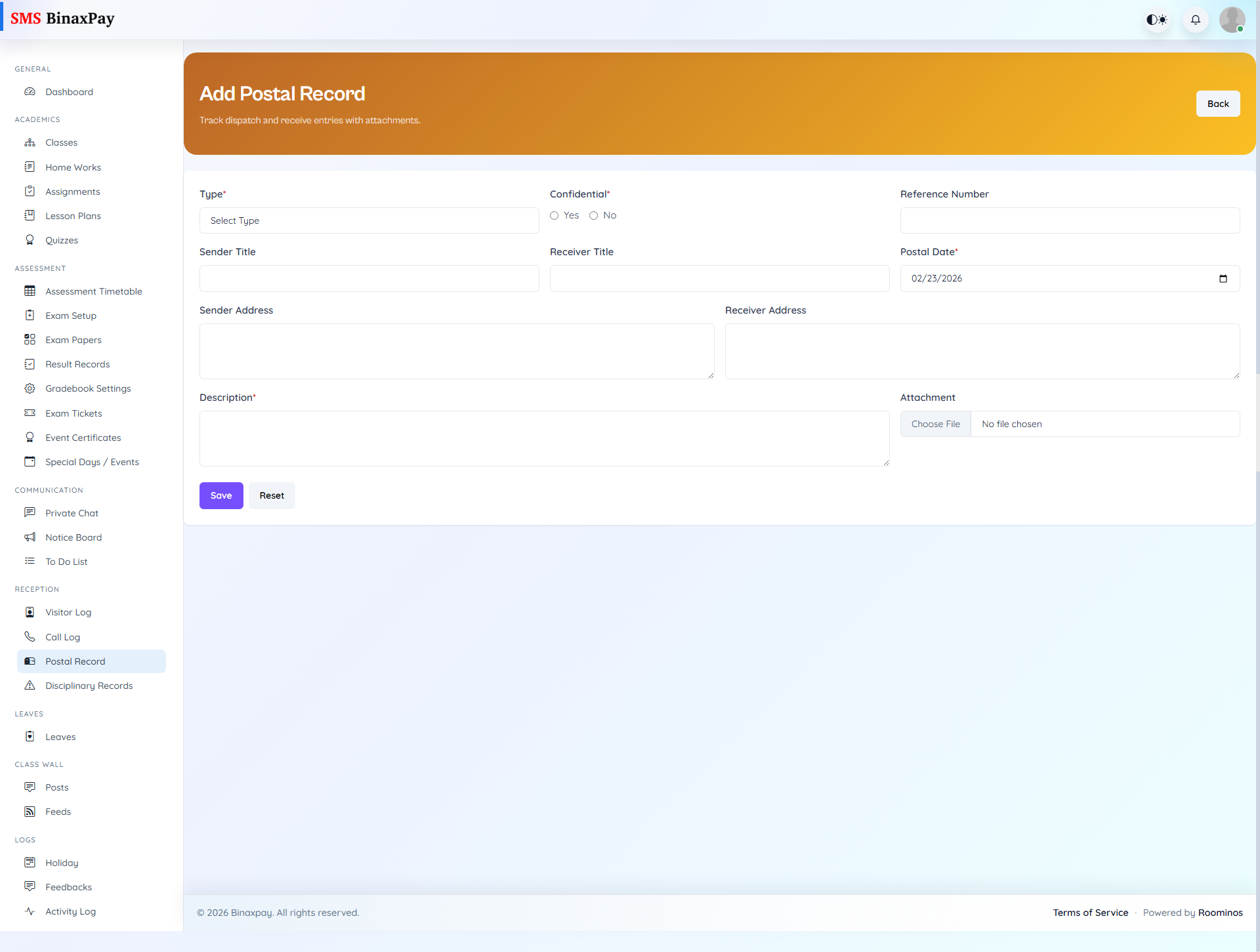 Postal Record screenshot 2